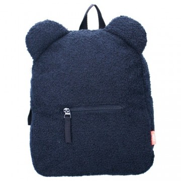 Teddy rugzak navy front