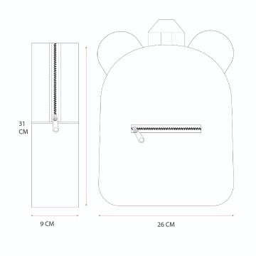 Teddy rugzak navy maten