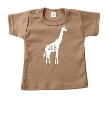 Tshirt mokka giraffe naam2