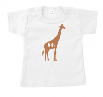 Tshirt mokka giraffe naam3