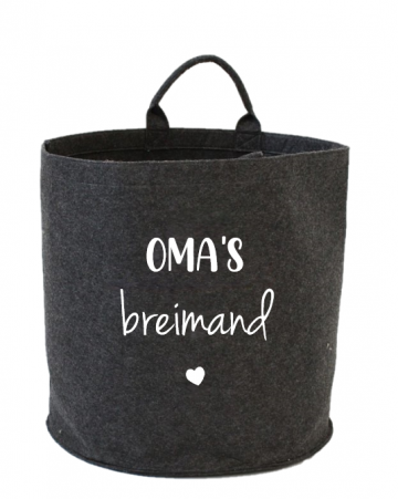 Vilten opbergmand omas breimand