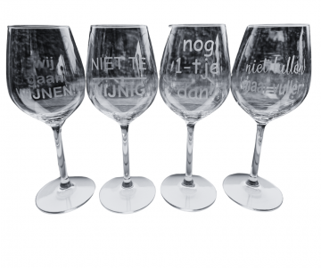 Wijnglas setje van 4