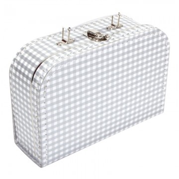 Zilver wit ruit 25 cm 0